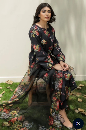BAROQUE 3 PIECE UNSTITCHED LAWN SUITE UF-208