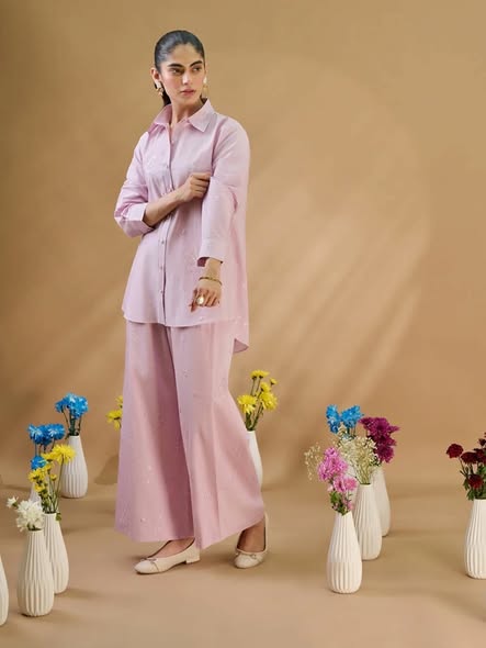 2 Piece - Embroidered Cambric Suit S110706 (WS)