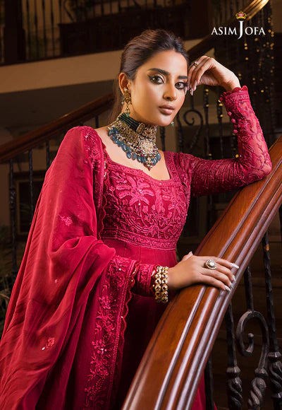 ASIM JOFA AJSM-11 EMBROIDERED CHIFFON 3 PCS