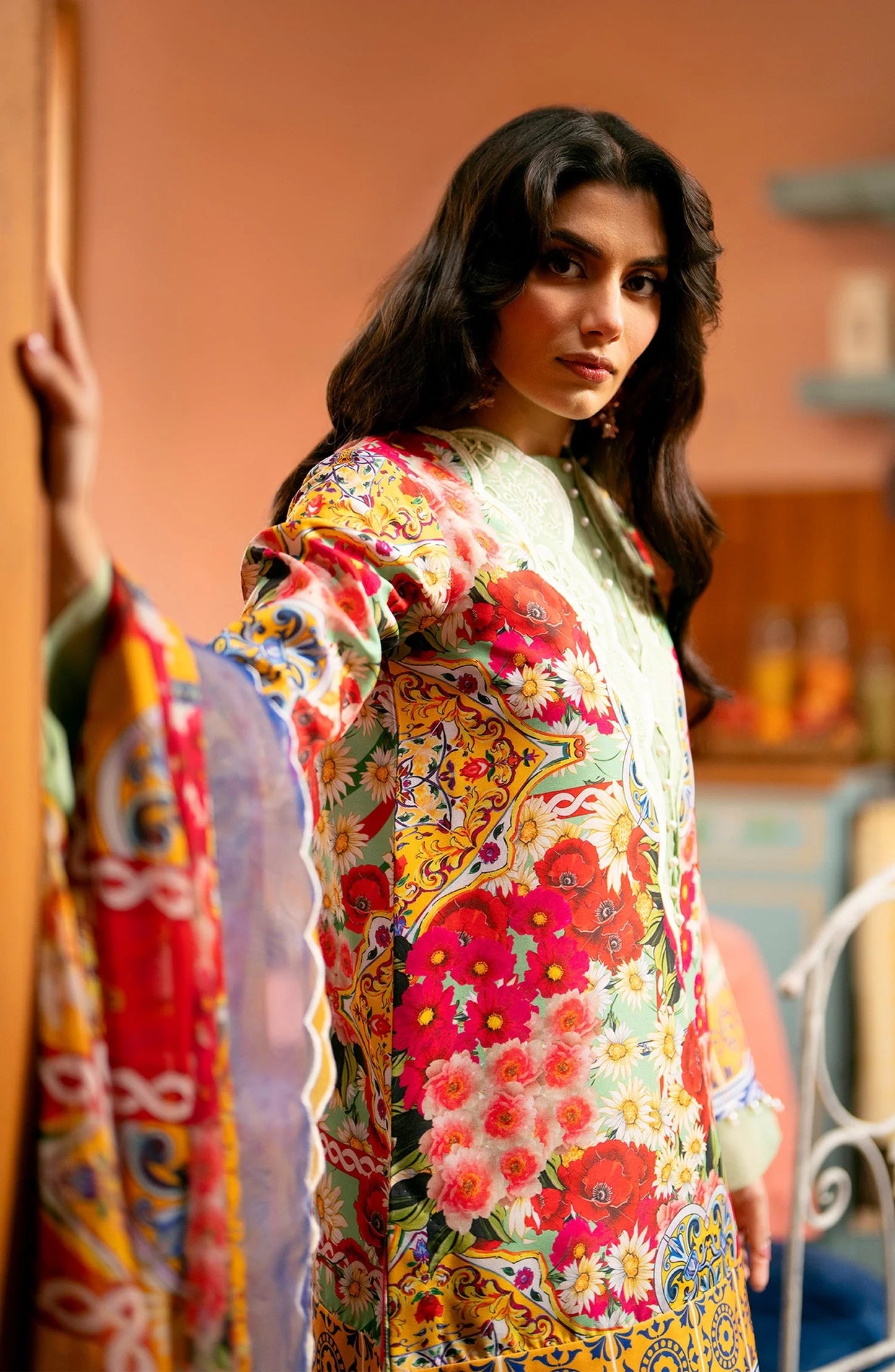 Maryum N Maria Luxury Lawn Collection 2024 – Ana MS24-573