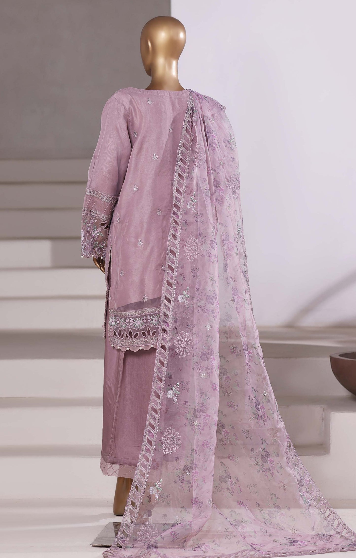 Sadabahar 3-Piece Festive Formal Suit - Luxury Embroidered Grace