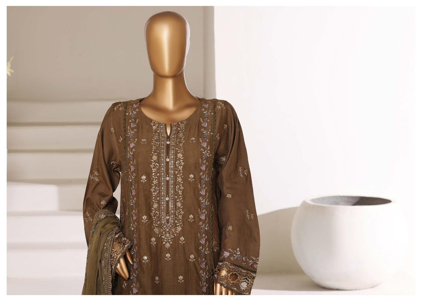 Sada Bahar Stitched 3 Piece Luxury Emb Festive Vol-01