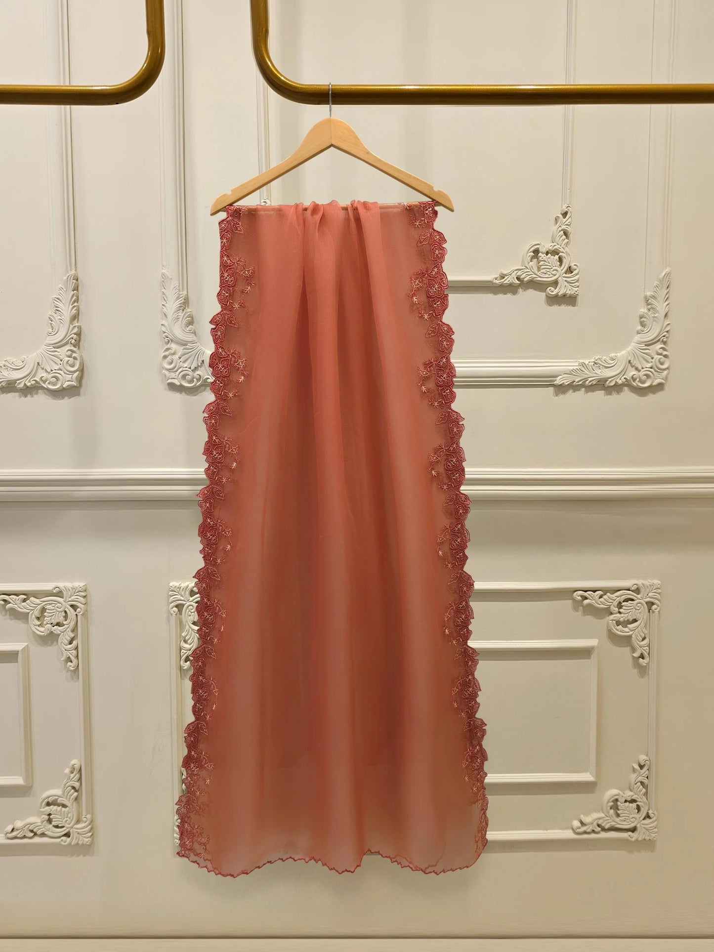 3 Piece - Pure Organza Embroidered Suit S112919