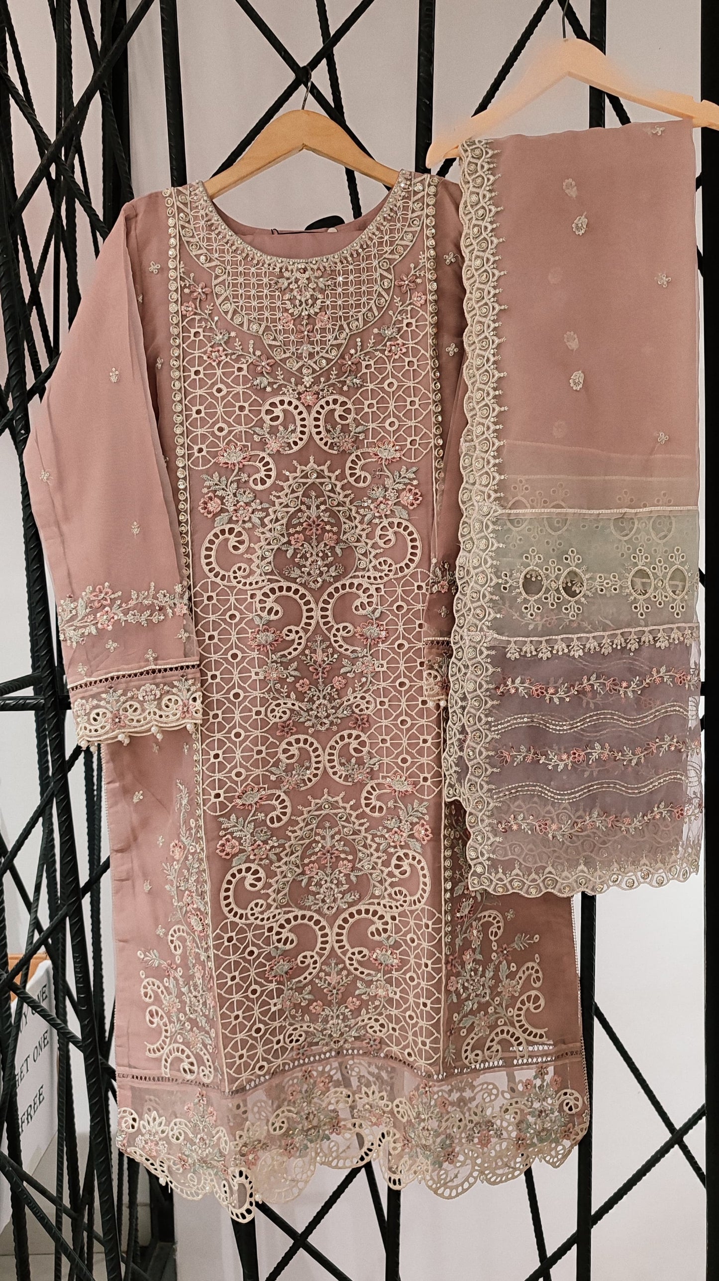 Sadabahar Organza 3pc