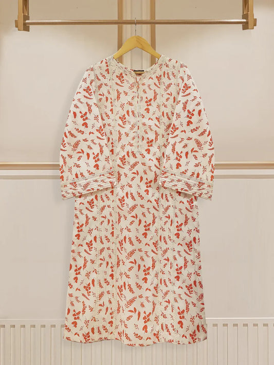 TWO PIECE PREMIUM DIGITAL PRINTED PURE LAWN SHIRT WITH PANT S107735