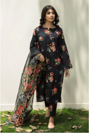 BAROQUE 3 PIECE UNSTITCHED LAWN SUITE UF-208