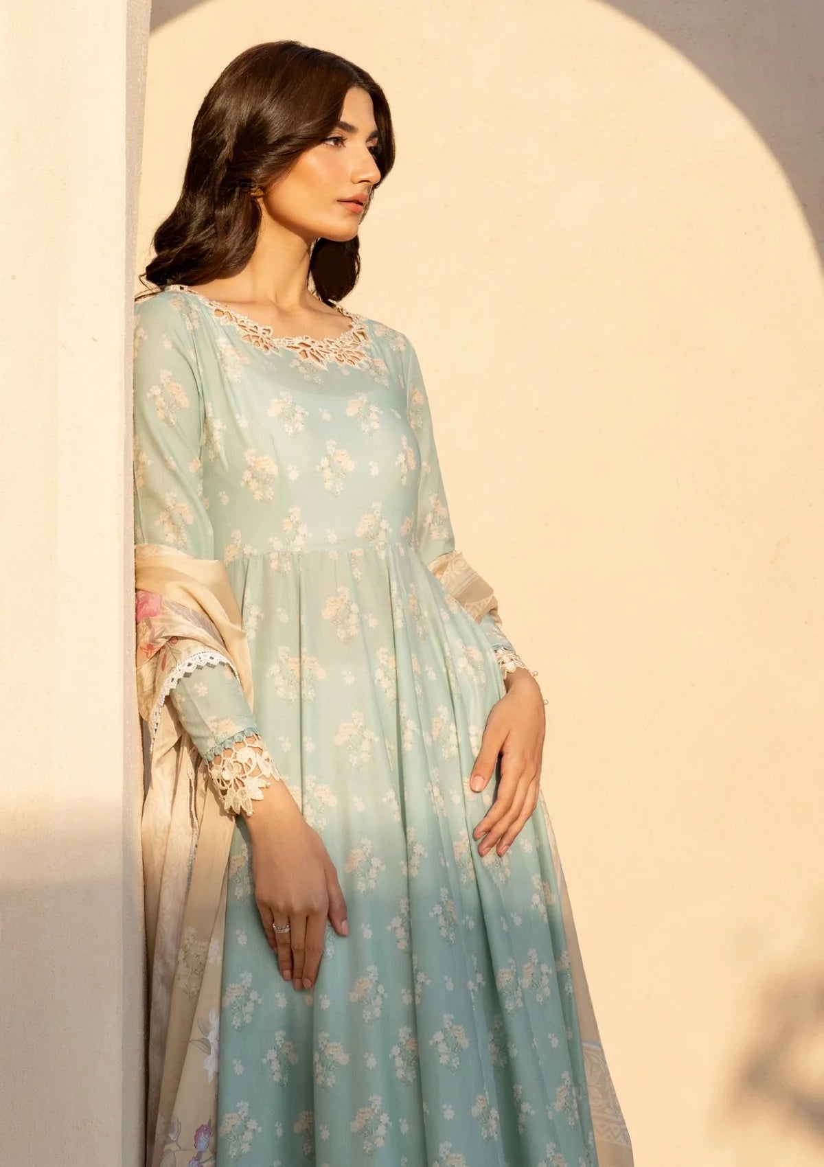 IZINK Festive Lawn EFL-06 PRINTED LAWN FROCK