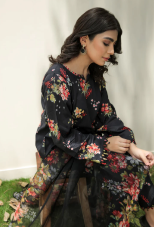 BAROQUE 3 PIECE UNSTITCHED LAWN SUITE UF-208