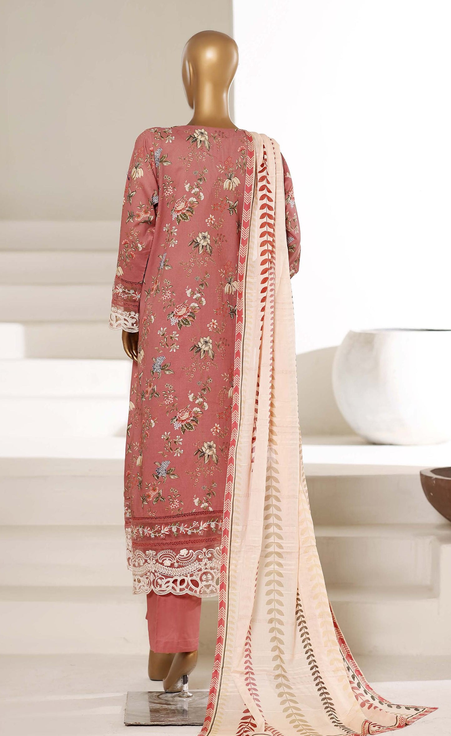 Sada Bahar Stitched 3 Piece Festive Emb Lawn With Fancy Dupatta Vol-01