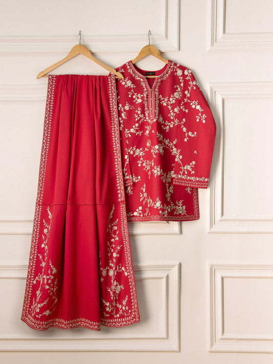 3 Piece - Embroidered Cambric Suit S110822