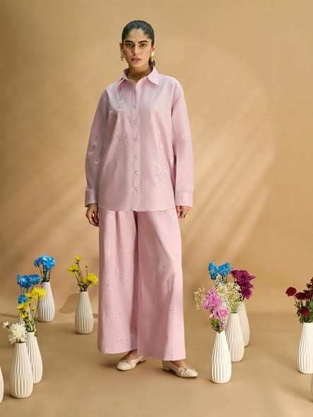 2 Piece - Embroidered Cambric Suit S110706 (WS)