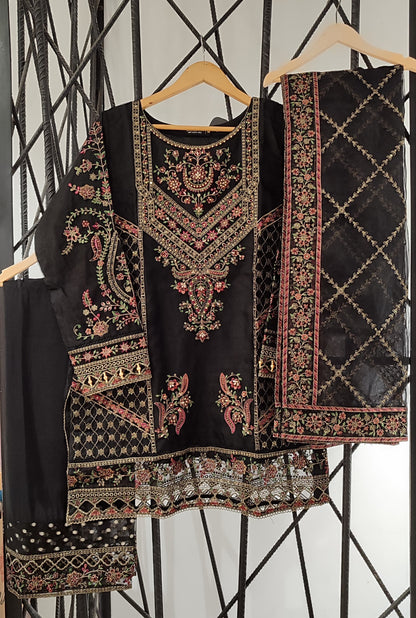 MAHPARA LUXURY EMB ORGANZA FORMAL 3PEC