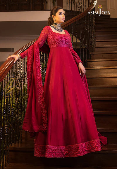 ASIM JOFA AJSM-11 EMBROIDERED CHIFFON 3 PCS