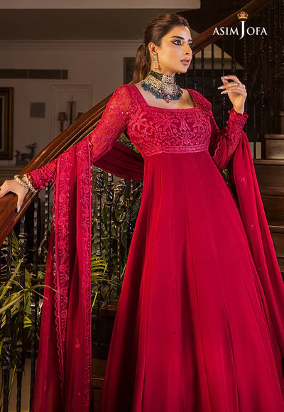 ASIM JOFA AJSM-11 EMBROIDERED CHIFFON 3 PCS