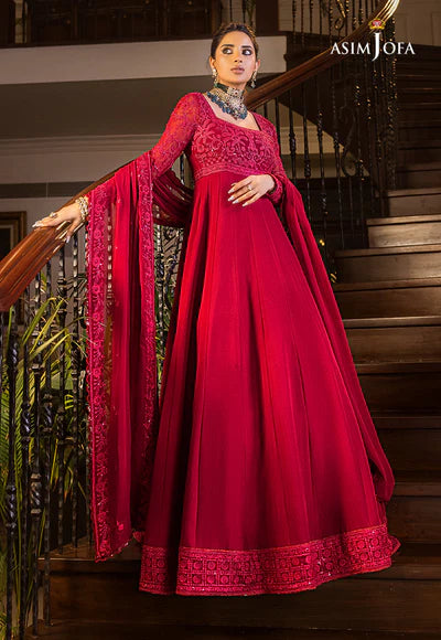 ASIM JOFA AJSM-11 EMBROIDERED CHIFFON 3 PCS