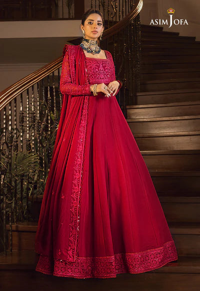 ASIM JOFA AJSM-11 EMBROIDERED CHIFFON 3 PCS