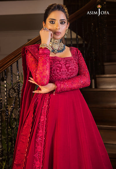ASIM JOFA AJSM-11 EMBROIDERED CHIFFON 3 PCS