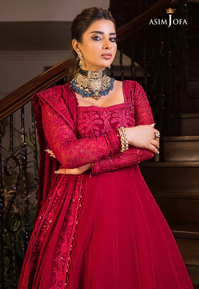 ASIM JOFA AJSM-11 EMBROIDERED CHIFFON 3 PCS