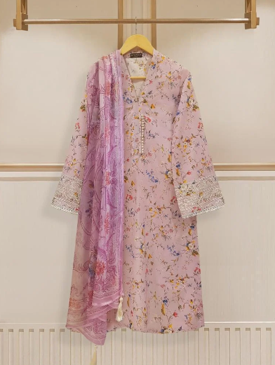 Agha Noor Printed 3 Piece Lawn – S107538