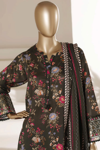 Malika By Sada Bahar Stitched 3 Piece Emb Lawn With Shalwar Suit