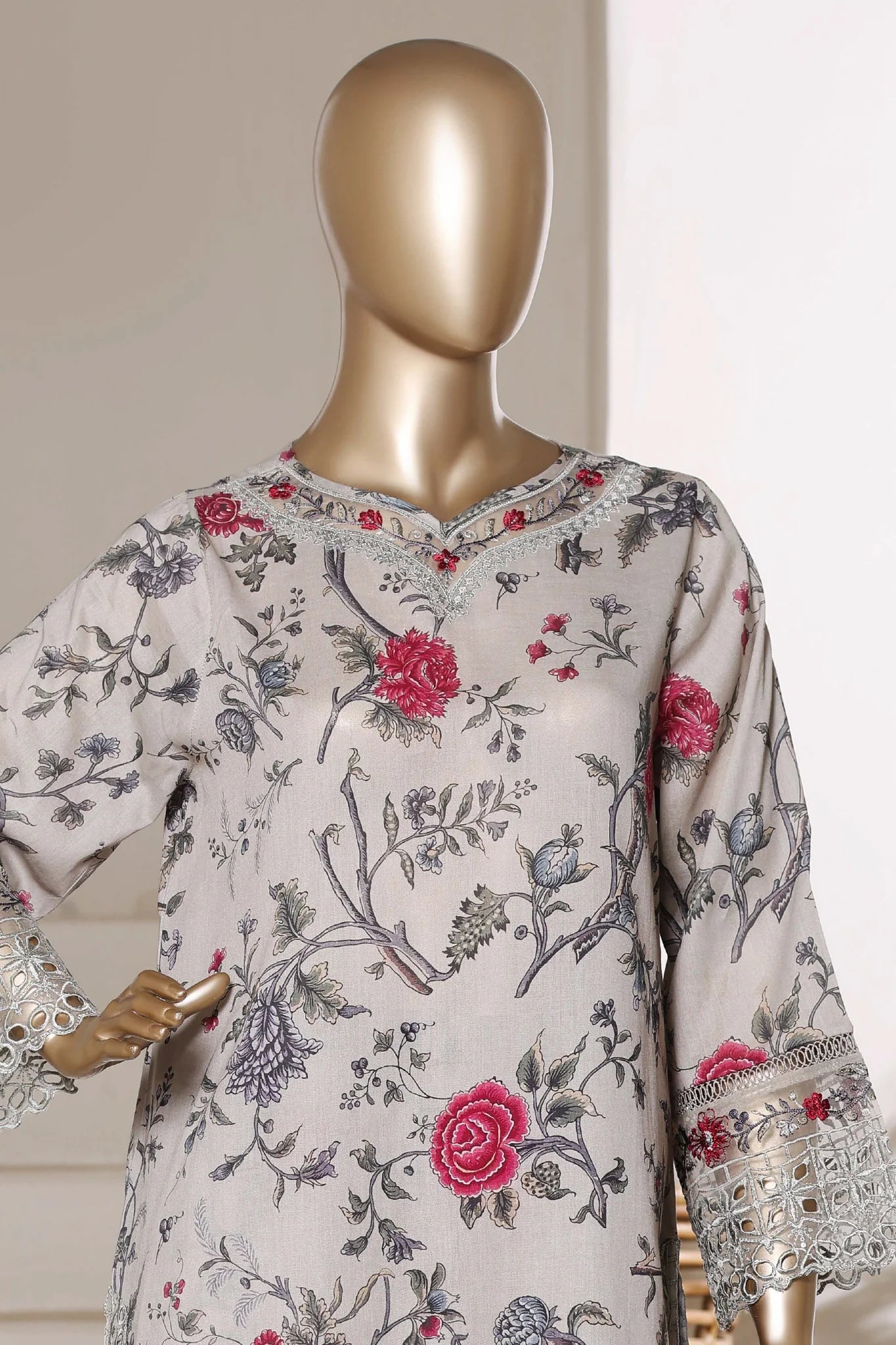Malika By Sada Bahar Stitched 3 Piece Festive Lawn Vol-01 Suit
