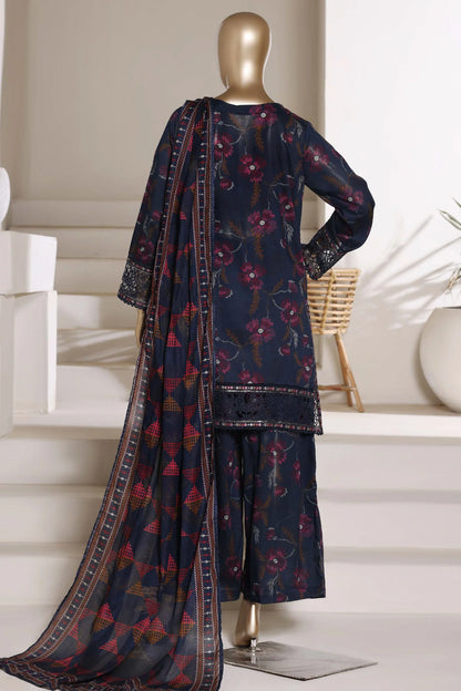 Malika By Sada Bahar Stitched 3 Piece Festive Lawn Vol-01 Suit