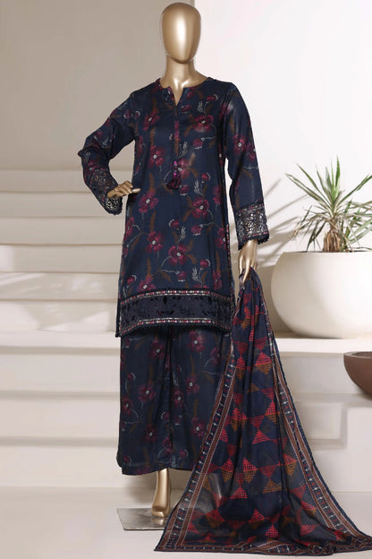 Malika By Sada Bahar Stitched 3 Piece Festive Lawn Vol-01 Suit