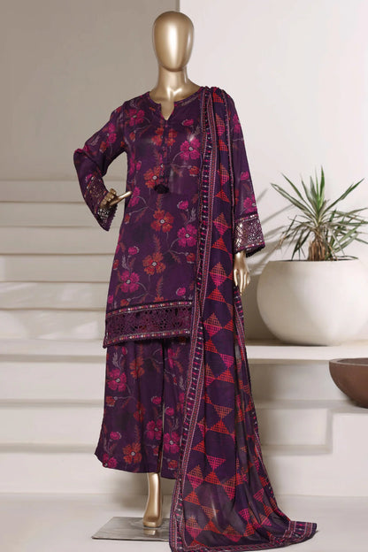 Malika By Sada Bahar Stitched 3 Piece Festive Lawn Vol-01 Suit