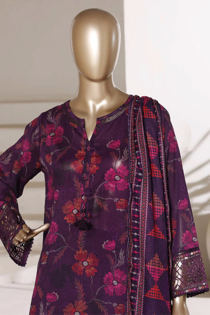 Malika By Sada Bahar Stitched 3 Piece Festive Lawn Vol-01 Suit