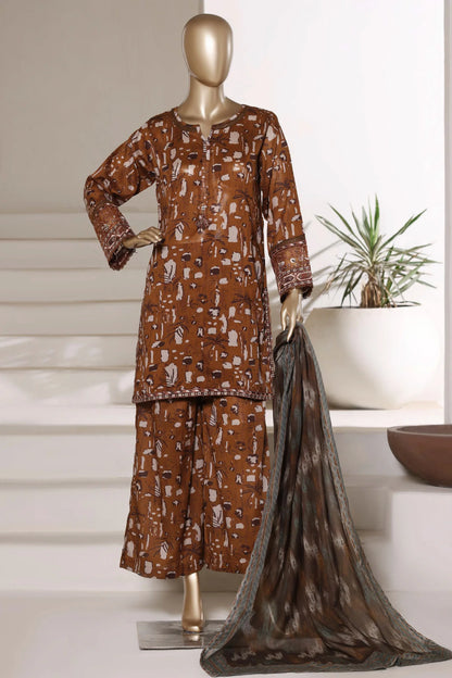 Malika By Sada Bahar Stitched 3 Piece Festive Lawn Vol-01 Suit