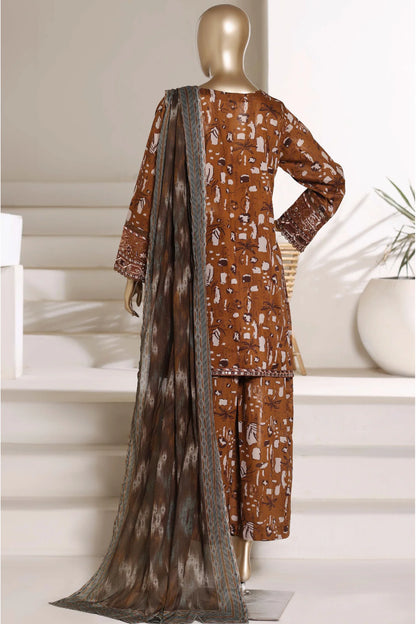 Malika By Sada Bahar Stitched 3 Piece Festive Lawn Vol-01 Suit
