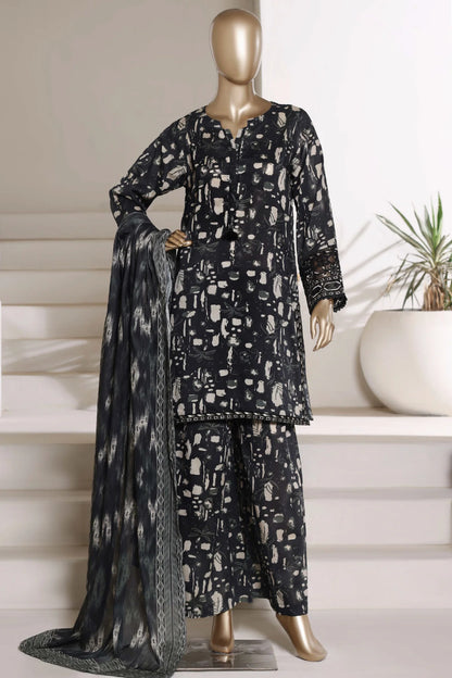 Malika By Sada Bahar Stitched 3 Piece Festive Lawn Vol-01 Suit