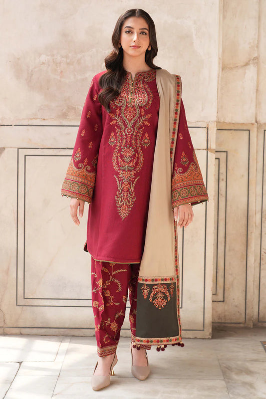 Jazmin EMBROIDERED SLUB KHADDAR DW'24 D3