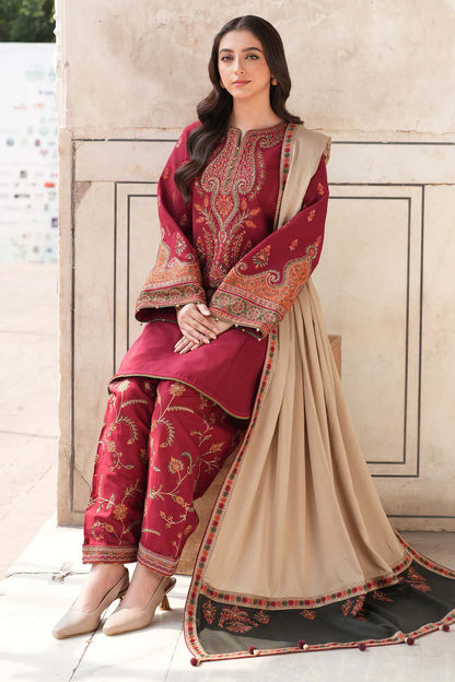 Jazmin EMBROIDERED SLUB KHADDAR DW'24 D3