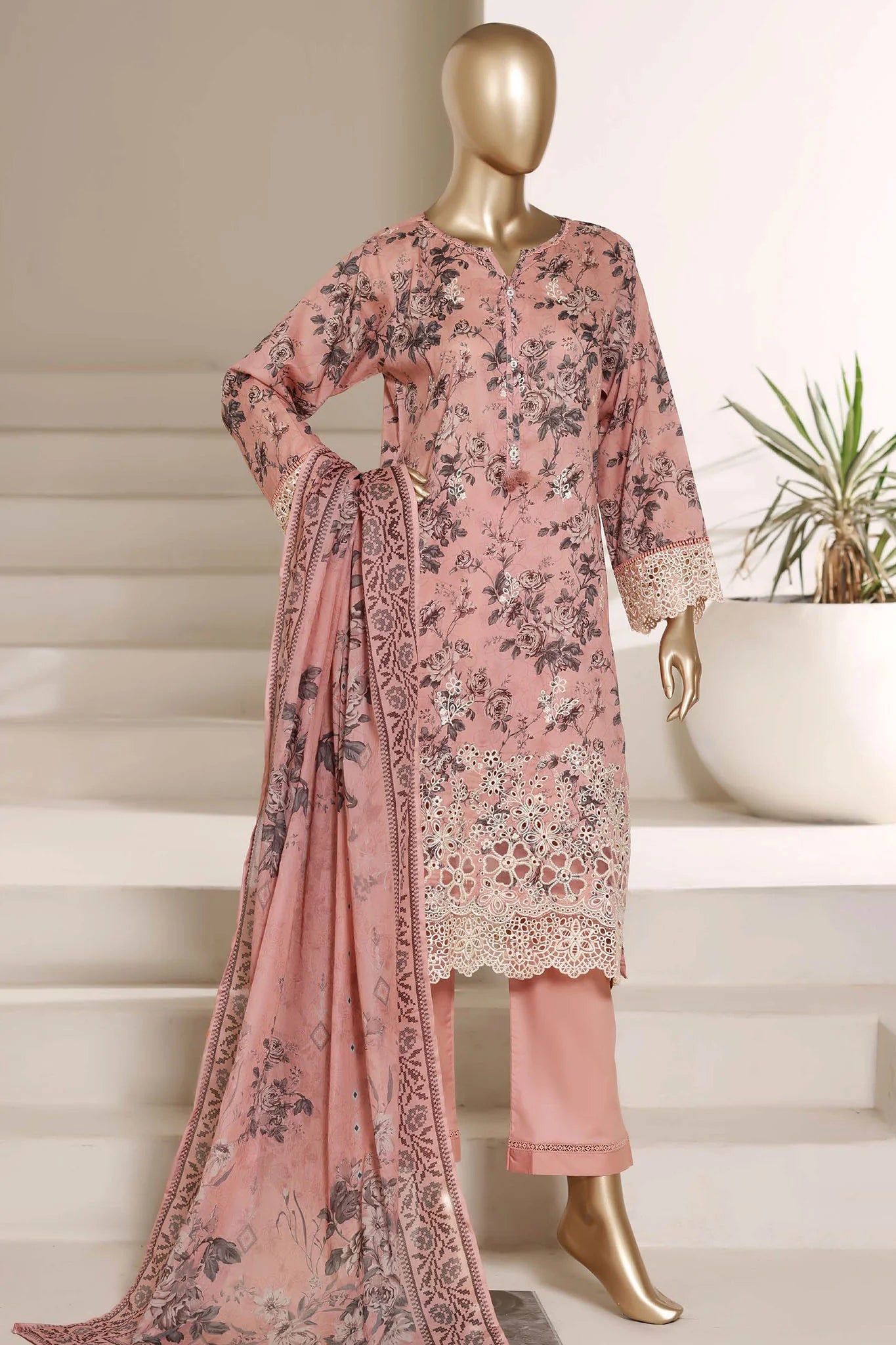 Amyrah By Sada Bahar Stitched 3 Piece Festive Emb Lawn Vol-01 Suit