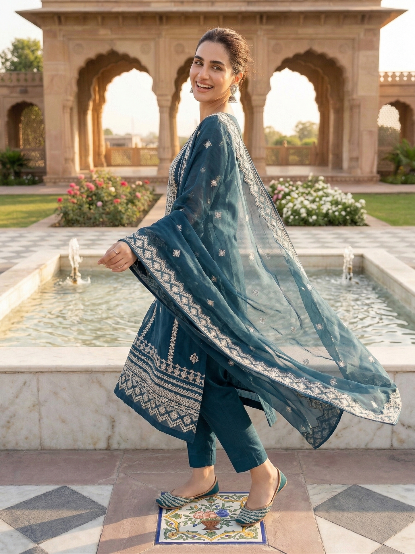 Exclusive Chiffon – Stitched 2-Piece Embroidered Festive Suit