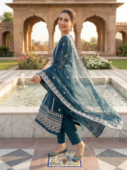 Exclusive Chiffon – Stitched 2-Piece Embroidered Festive Suit