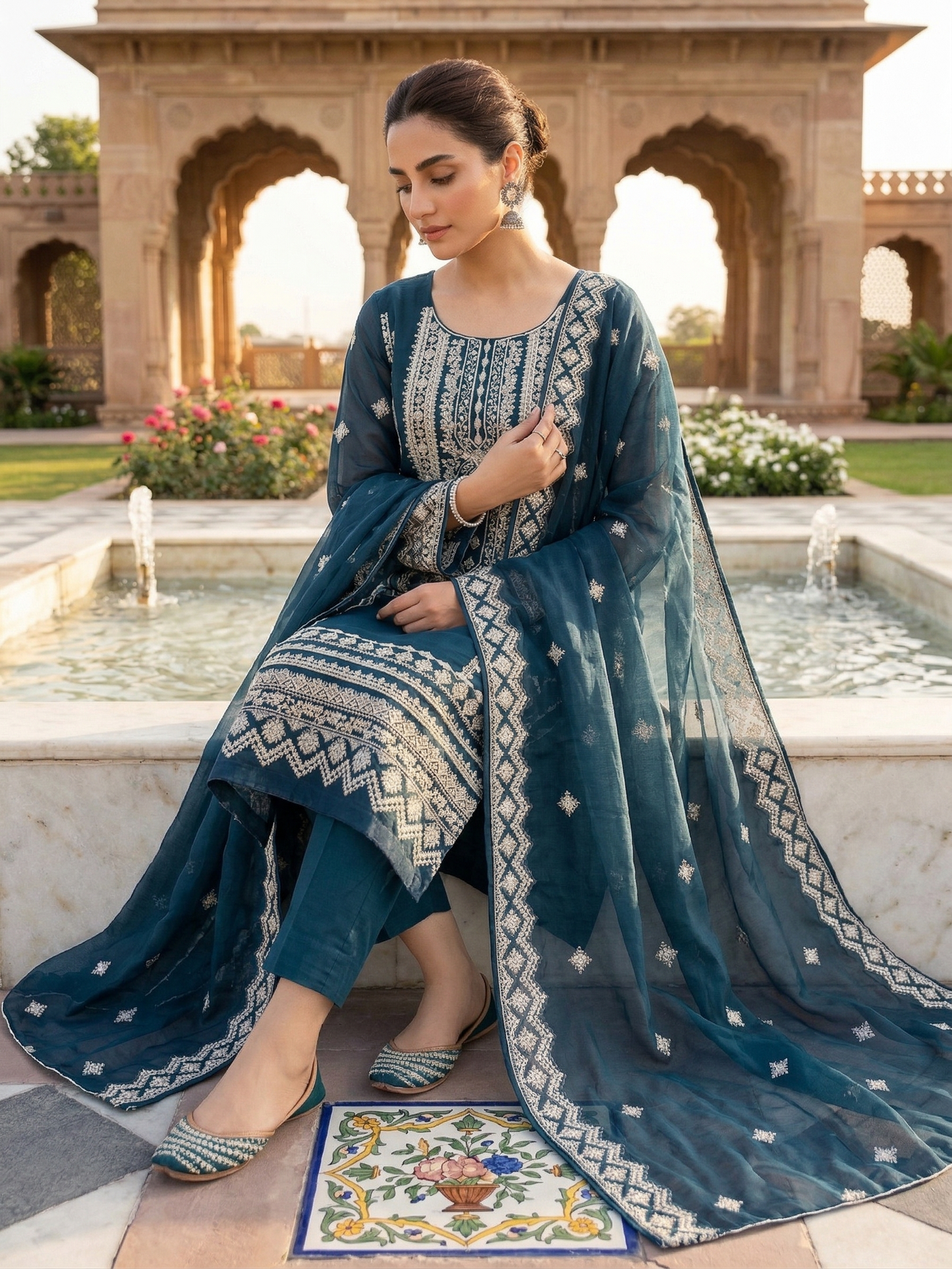 Exclusive Chiffon – Stitched 2-Piece Embroidered Festive Suit