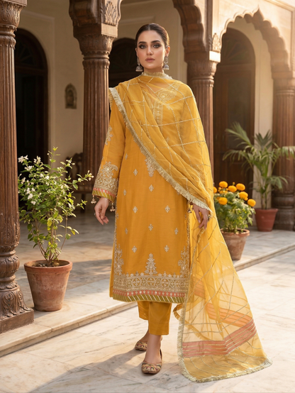 Sadabahar Embroidered Chiffon 2-Piece Suit