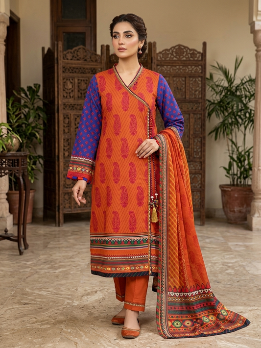 Sadabahar Paisley Bliss – Stitched 3-Piece Printed Lawn Suit