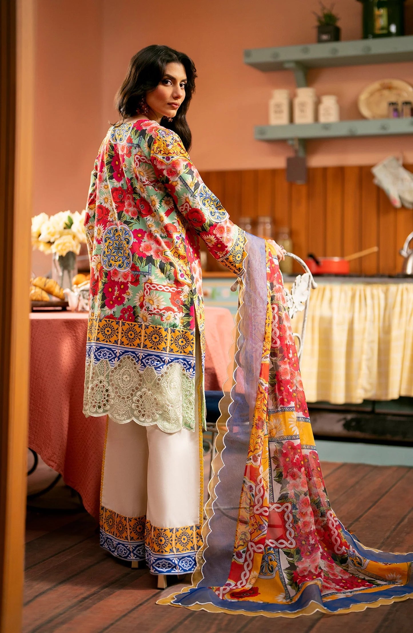 Maryum N Maria Luxury Lawn Collection 2024 – Ana MS24-573