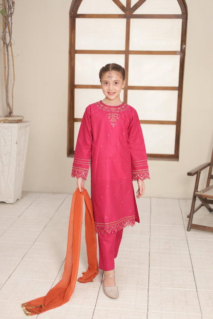 SHANZEY nat khat guriya Embroidered Embellished Cotton 3piece