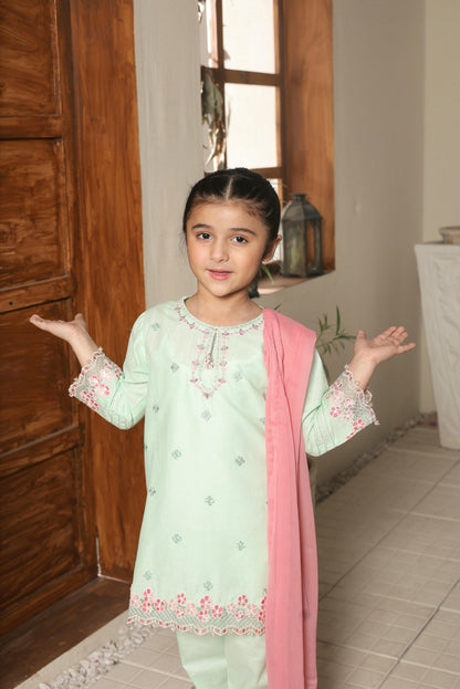 SHANZEY nat khat guriya Embroidered Embellished Cotton 3piece