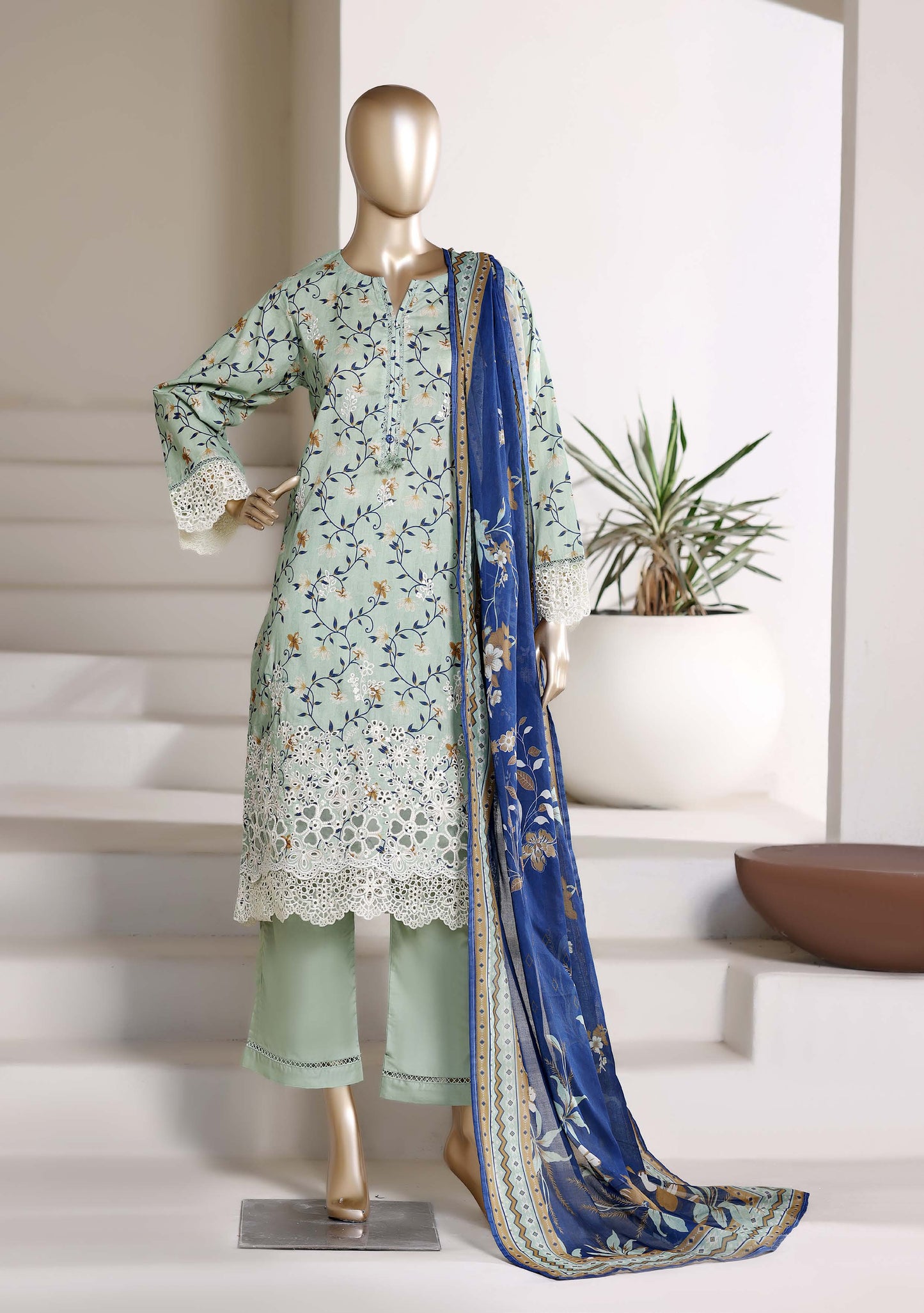 New Amyrah By Sada Bahar Stitched 3 Piece Festive Emb Lawn Vol-02 Suit