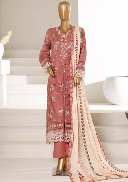 Sada Bahar Stitched 3 Piece Festive Emb Lawn With Fancy Dupatta Vol-01