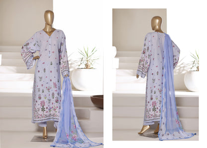 Light Blue Kaftan 3-Piece Suit - Sadabahar Coll'26