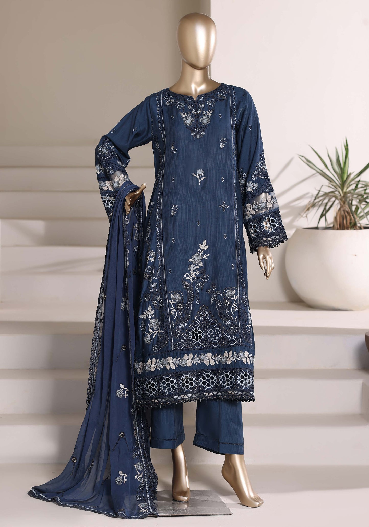 Sada Bahar Stitched 3 Piece Luxury Emb Festive Vol-03