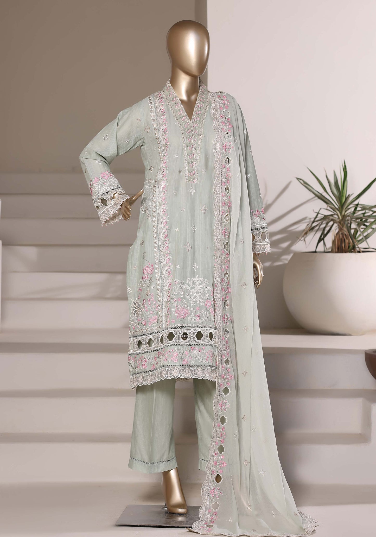 Sada Bahar Stitched 3 Piece Luxury Emb Festive Vol-03