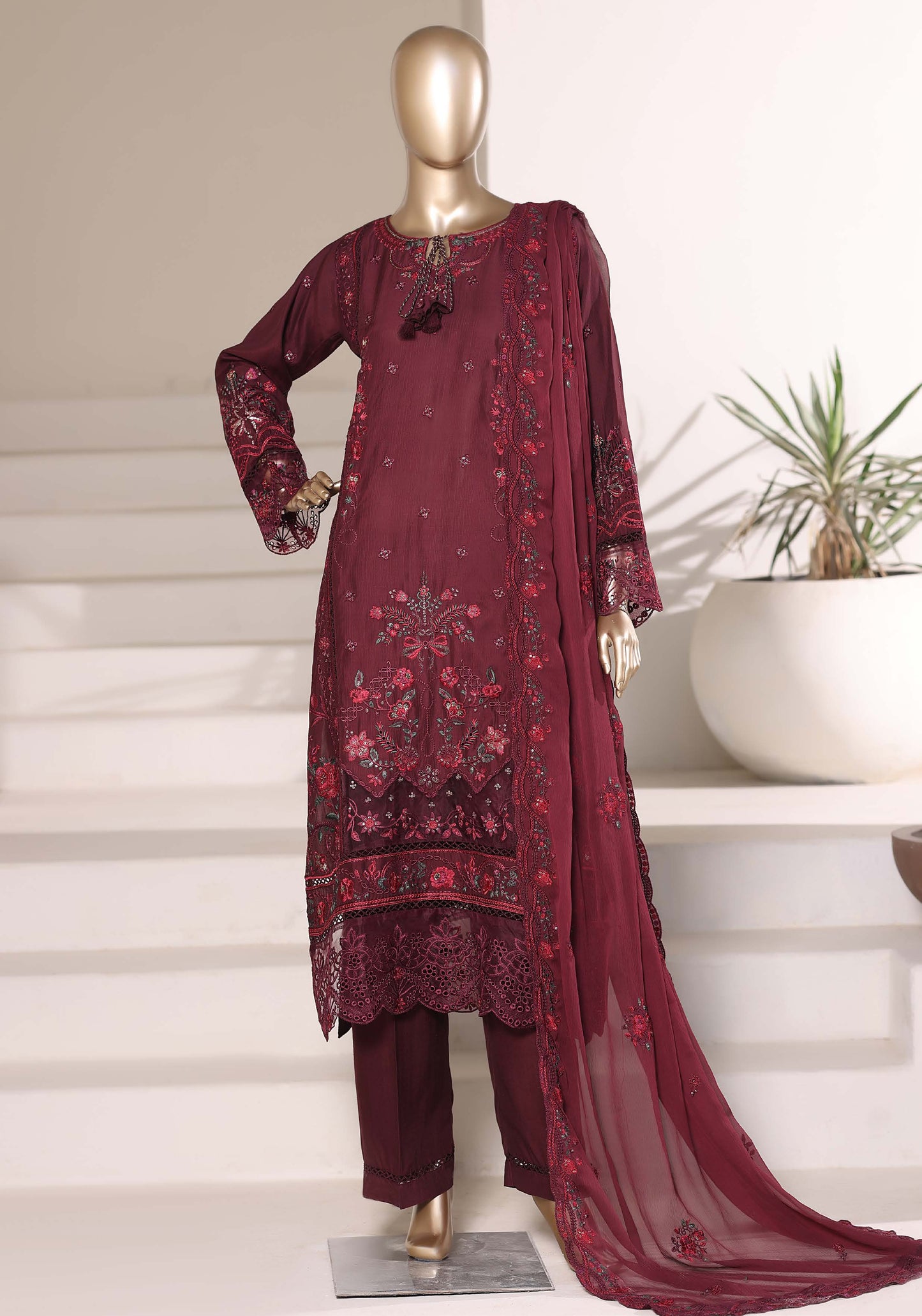 Sada Bahar Stitched 3 Piece Luxury Emb Festive Vol-03