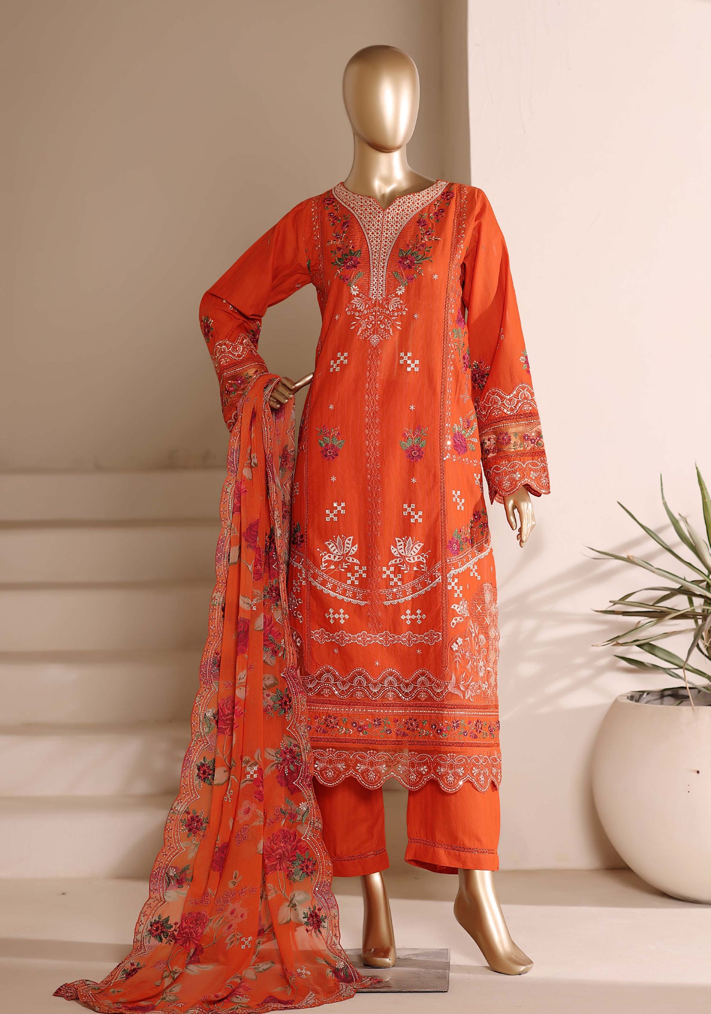 Sada Bahar Stitched 3 Piece Luxury Emb Festive Vol-04 Suit
